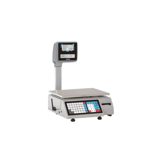 BÁSCULA BPK-40P-LABEL PESAJE PROFESIONAL HASTA 40KG CON IMPRESOR TÉRMICO, CONECTIVIDAD ETHERNET Y WIFI, DISPLAY DOBLE Y MEMORIAS PARA HASTA 350 PRODUCTOS
