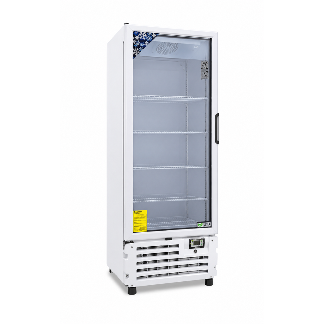 CONGELADOR VERTICAL DE 4 PARRILLAS CON CAPACIDAD DE 0.45 M³, 2 PUERTAS, LUZ LED MODELO VFS16