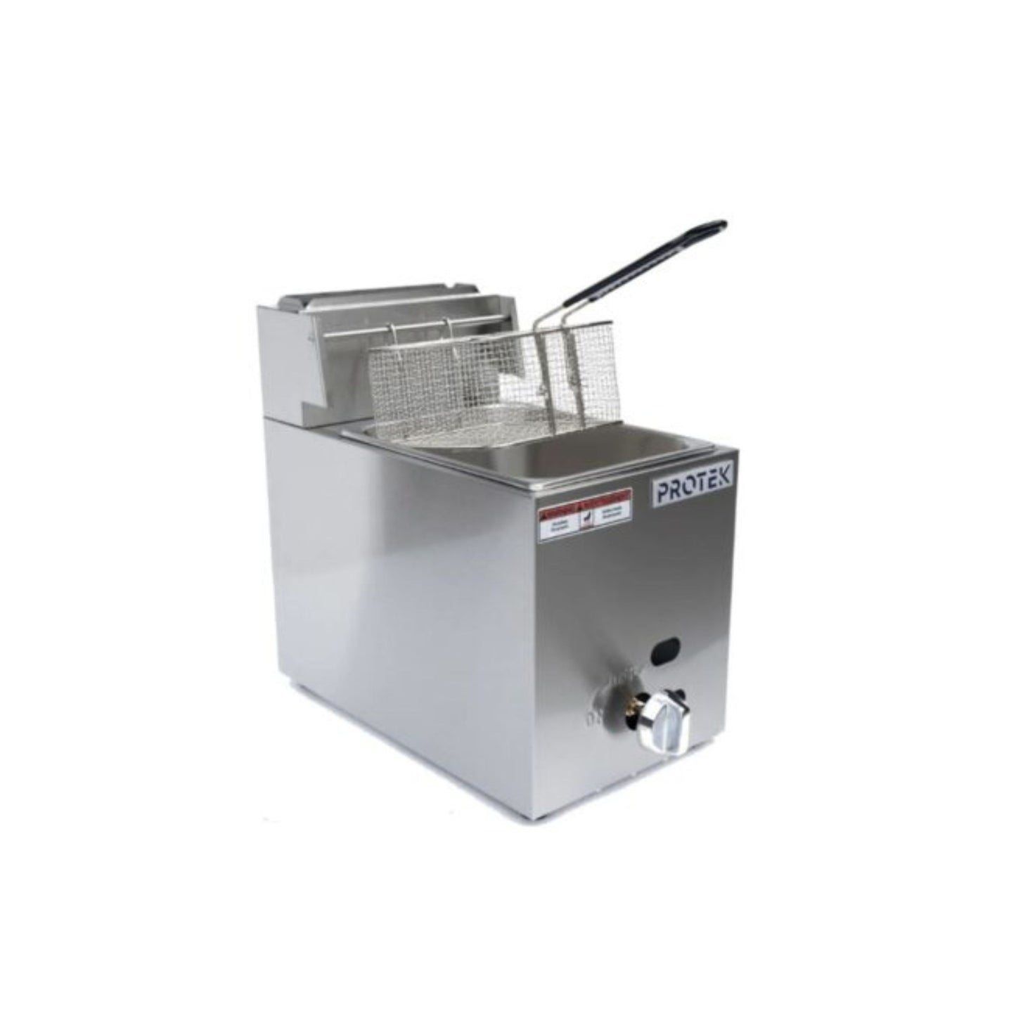 FREIDORA A GAS PROTEK DE TAMAÑO Y POTENCIA VERSÁTIL EN ACERO INOXIDABLE MODELO FRP-5G