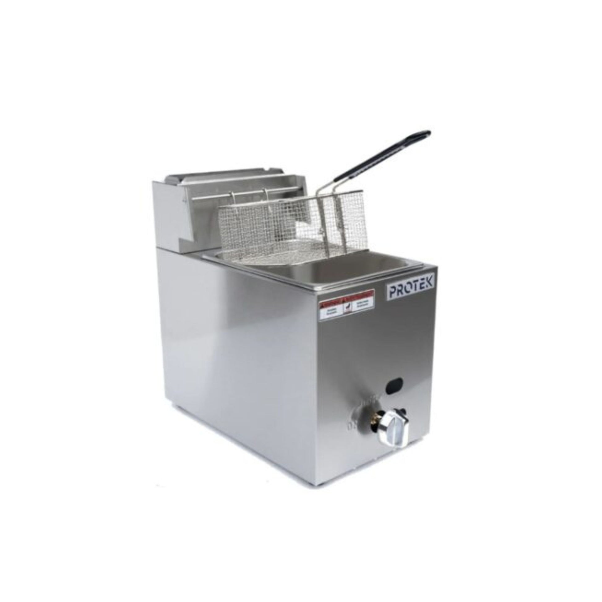 FREIDORA A GAS PROTEK DE TAMAÑO Y POTENCIA VERSÁTIL EN ACERO INOXIDABLE MODELO FRP-5G