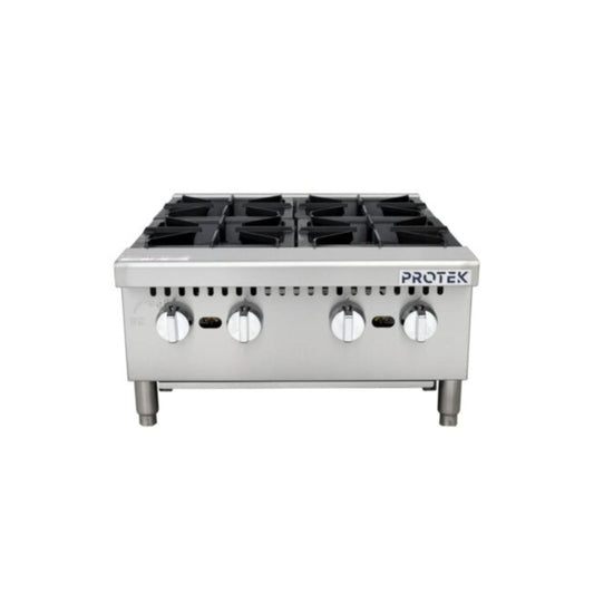 PARRILLA A GAS PROTEK DE MÁXIMA POTENCIA EN ACERO INOXIDABLE CON PARRILLAS DE HIERRO VACIADO MODELO PAP-4QG