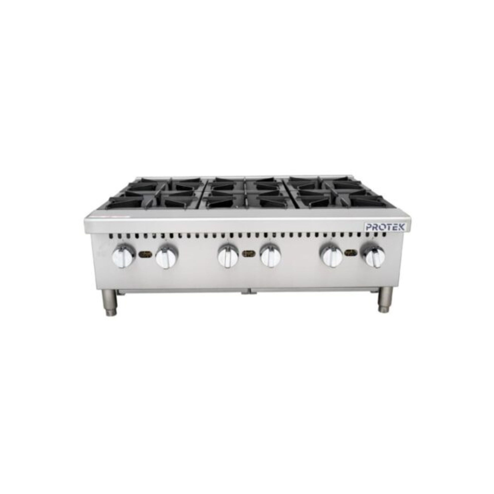 PARRILLA A GAS PROTEK DE MÁXIMA POTENCIA EN ACERO INOXIDABLE CON PARRILLAS DE HIERRO VACIADO MODELO PAP-6QG