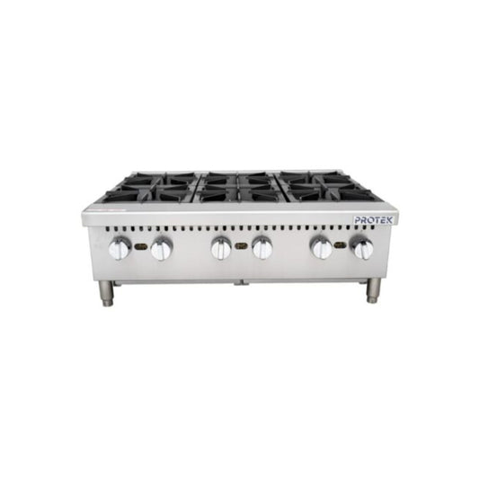 PARRILLA A GAS PROTEK DE MÁXIMA POTENCIA EN ACERO INOXIDABLE CON PARRILLAS DE HIERRO VACIADO MODELO PAP-6QG