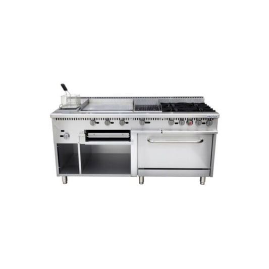 ESTUFA MIXTA DE GRAN CAPACIDAD EN ACERO INOXIDABLE MODELO ESTP-M6G