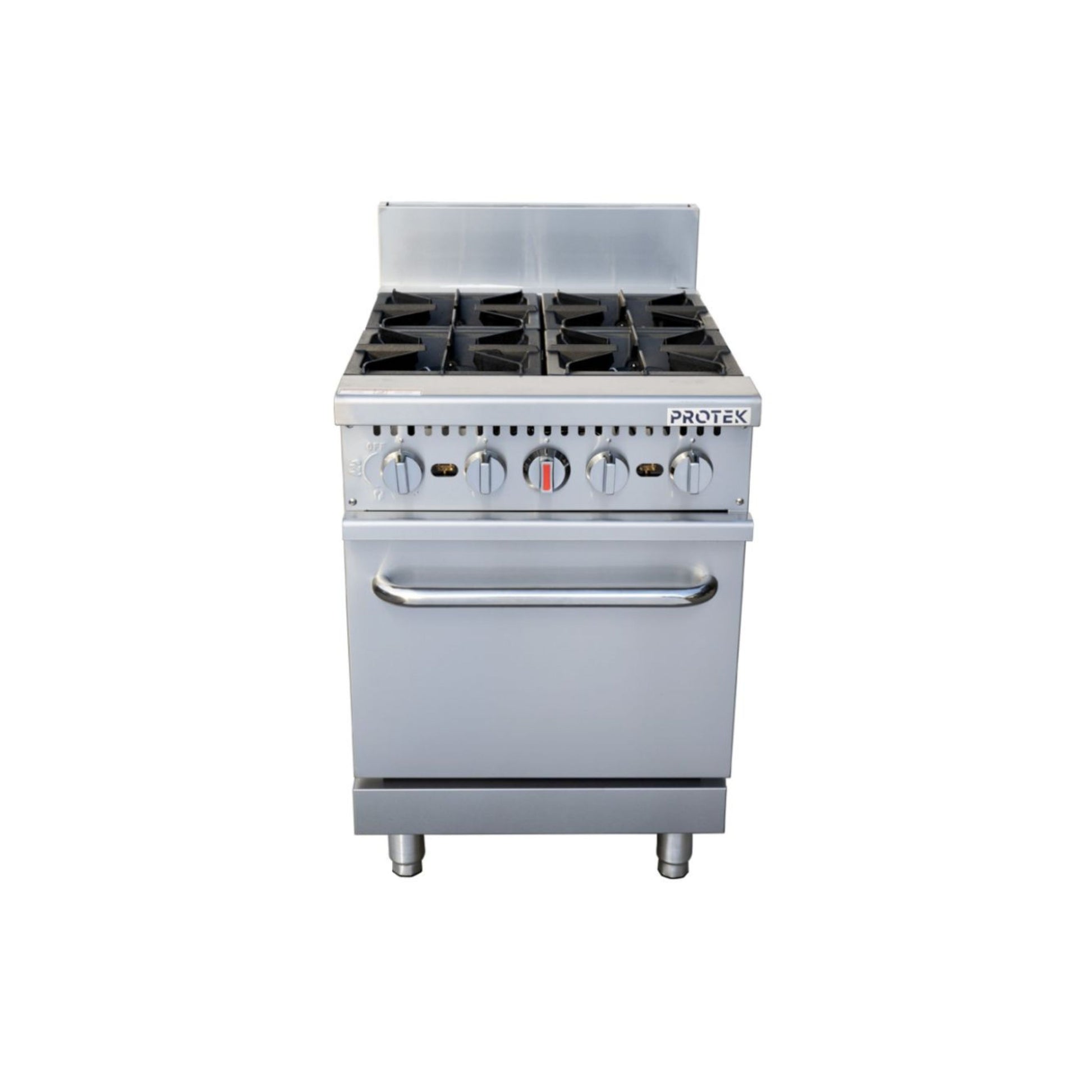 ESTUFA CON HORNO DE GRAN CAPACIDAD EN ACERO INOXIDABLE MODELO EHGP-4Q