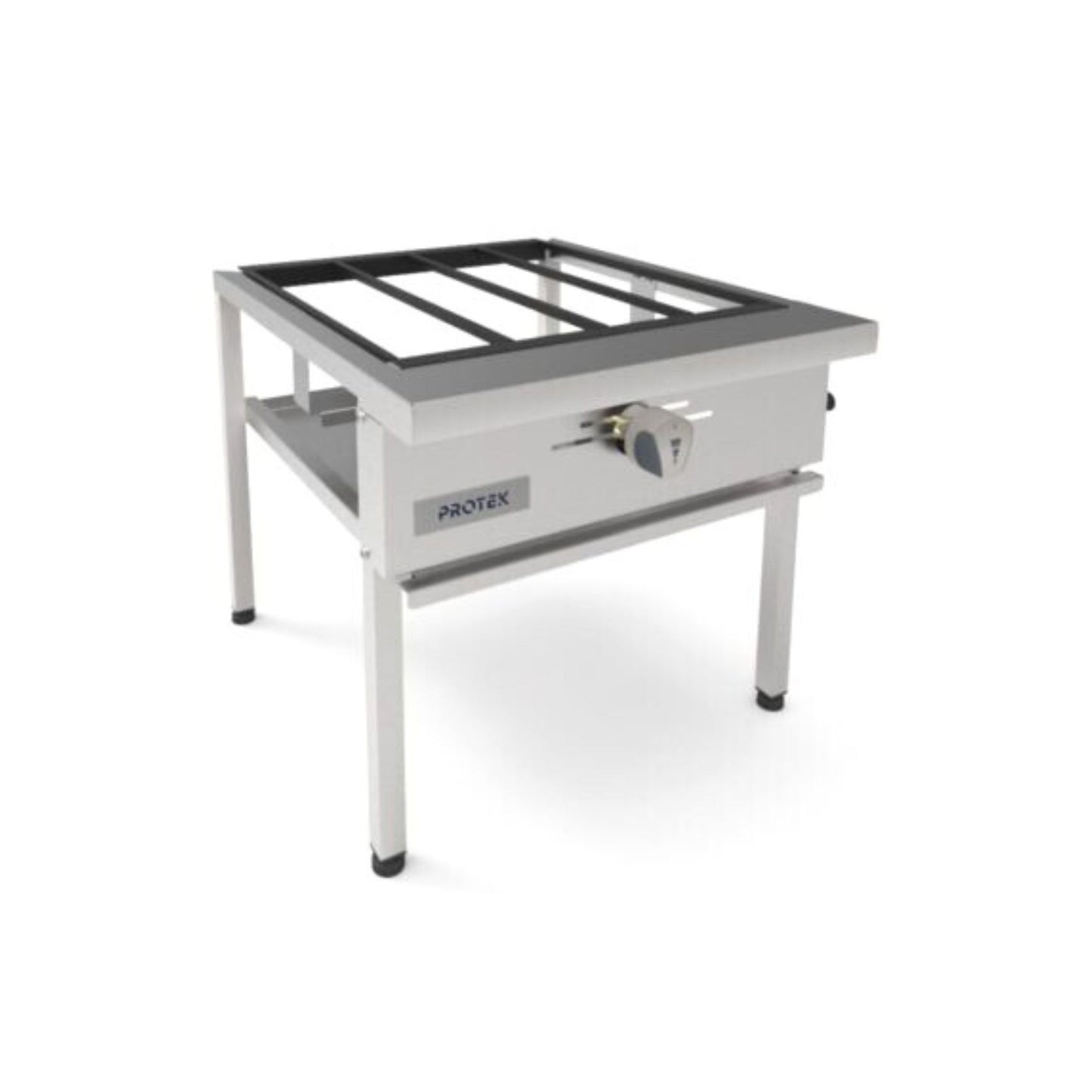 FOGÓN VERSÁTIL EN ACERO INOXIDABLE PROTEK CON PARRILLAS DE HIERRO VACIADO MODELO FPS-1QGS