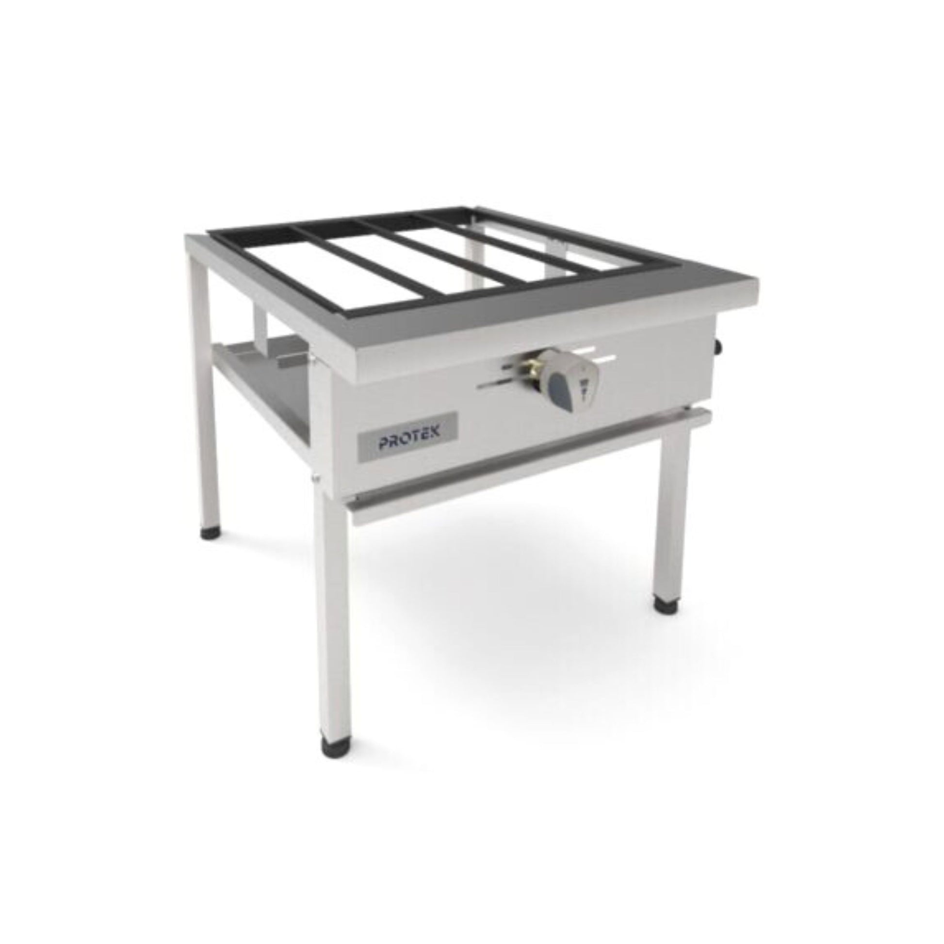 FOGÓN VERSÁTIL EN ACERO INOXIDABLE PROTEK CON PARRILLAS DE HIERRO VACIADO MODELO FPS-1QGS