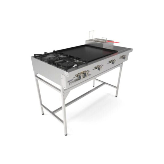 ESTUFA VERSÁTIL EN ACERO INOXIDABLE PROTEK CON PARRILLAS DE HIERRO VACIADO MODELO EPS-1200GS
