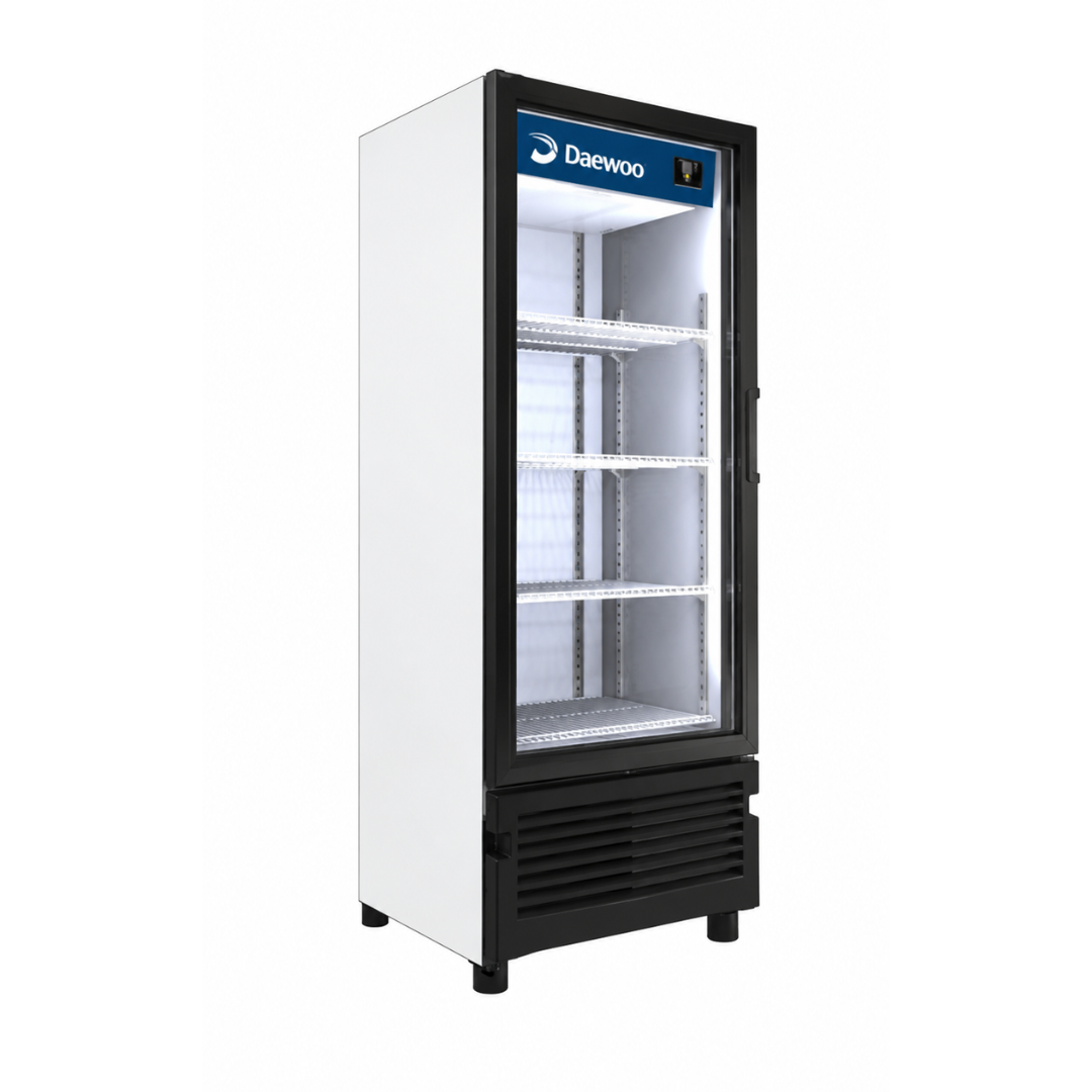 REFRIGERADOR VERTICAL DE 4 PARRILLAS CON CAPACIDAD DE 0.35 M³, 2 PUERTAS, LUZ LED MODELO VR17-D