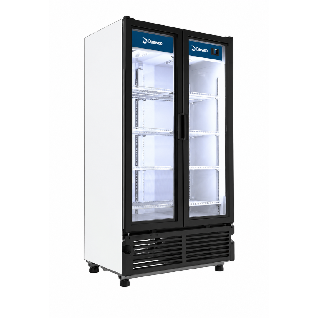 REFRIGERADOR VERTICAL DE 6 PARRILLAS CON CAPACIDAD DE 0.54 M³, 2 PUERTAS, LUZ LED MODELO VR-26