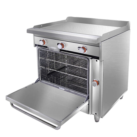 PLANCHA DE 3 QUEMADORES TIPO вЂњUвЂќ CON HORNO EC-HG-GRILL DE PISO HD