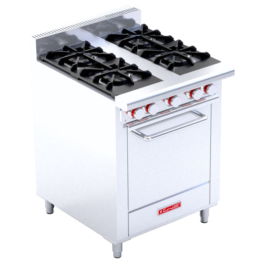 ESTUFA DE 4 QUEMADORES CON HORNO EC-4-HM MГЃSTER