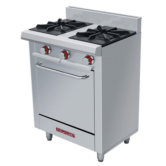 ESTUFA DE 2 QUEMADORES CON HORNO EC-GA-GRILL HD DE PISO HD