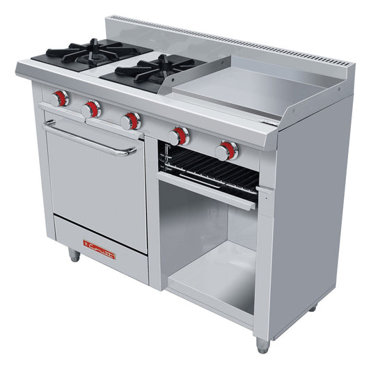 ESTUFA DE 2 QUEMADORES CON HORNO MINICHEF DE PISO PETIT