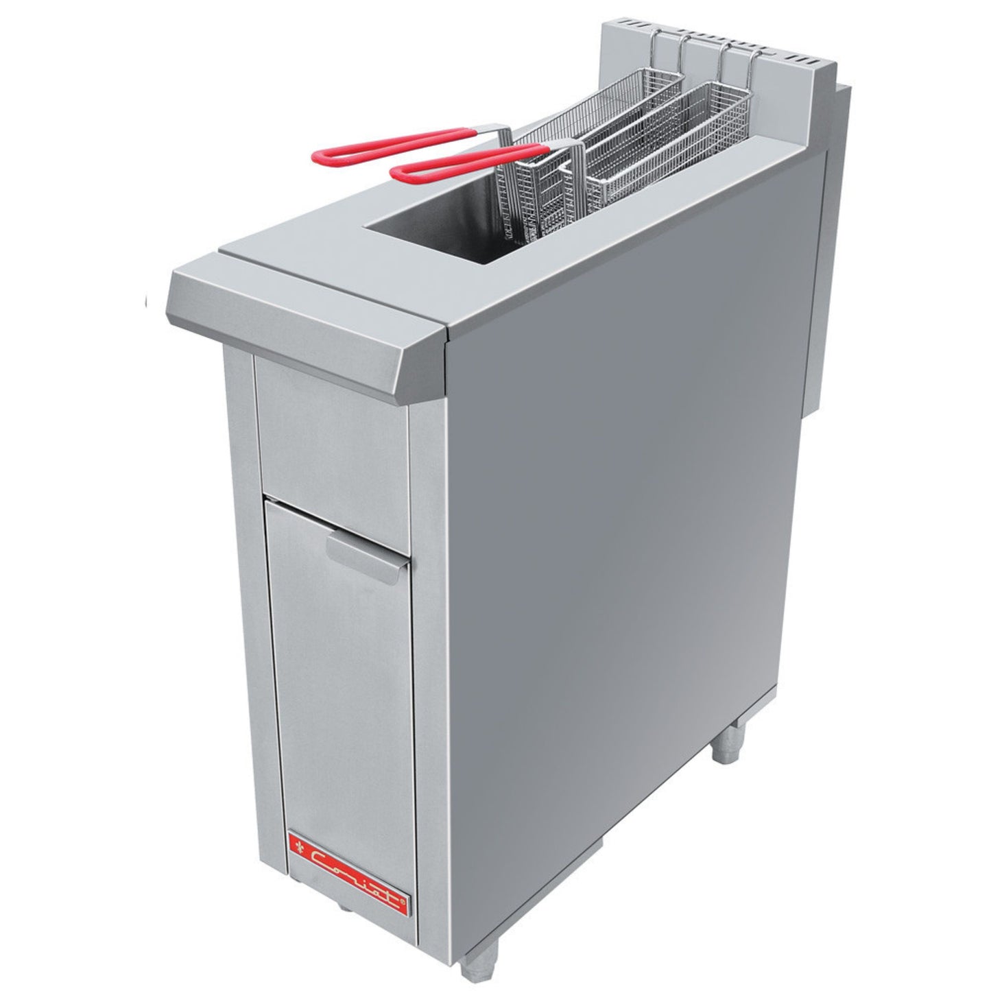 FREIDORA DE 8 L CON 2 CANASTILLAS TURBO-8-1Q DE PISO MASTER