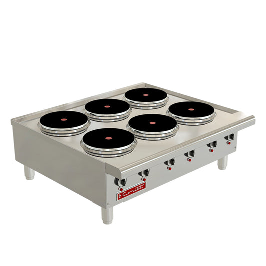 PARRILLA ELГ‰CTRICA DE 6 PLATOS DE 30 CM PCV-6-E MГЃSTER