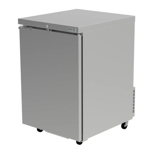 REFRIGERADOR CONTRABARRA 1 PUERTA SÓLIDA, 2 PARRILLAS, 252 BOTELLAS (12 OZ.) MODELO ABBC-23-S HC