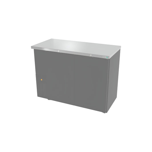 REFRIGERADOR CONTRABARRA 2 PUERTAS, 4 PARRILLAS, 300 BOTELLAS (12 OZ.) MODELO ABBC-24-48 HC