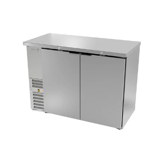 REFRIGERADOR CONTRABARRA 24-48 PIES³, PUERTA DE CRISTAL, ACERO INOXIDABLE MODELO ABBC-24-48-S HC