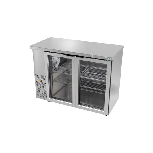 REFRIGERADOR CONTRABARRA 24-48 PIES³, PUERTA DE CRISTAL, ACERO INOXIDABLE MODELO ABBC-24-48-SG HC