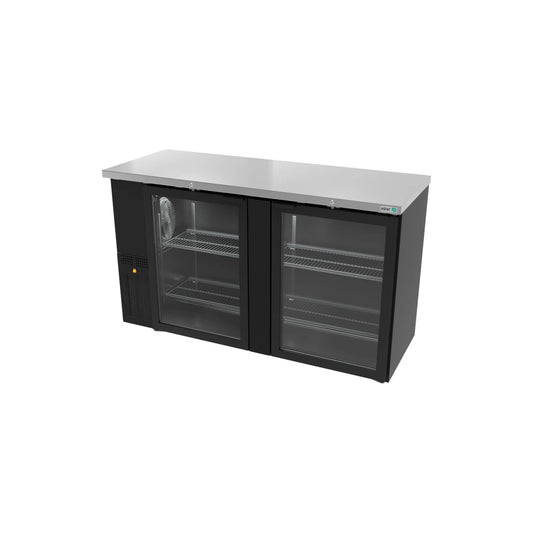 REFRIGERADOR CONTRABARRA 24-60 PIES³, PUERTA DE CRISTAL, ACERO INOXIDABLE MODELO ABBC-24-60-G HC