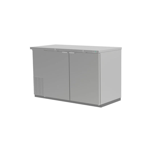 REFRIGERADOR CONTRABARRA 2 PUERTAS SÓLIDAS, 4 PARRILLAS, 640 BOTELLAS (12 OZ.) MODELO ABBC-58-S HC