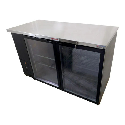 REFRIGERADOR CONTRABARRA 2 PUERTAS DE CRISTAL MODELO ABBC-58G HC