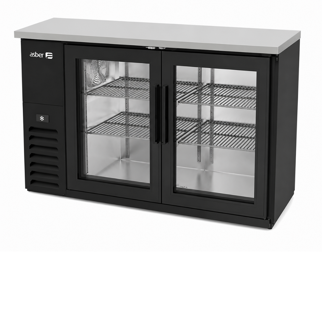 REFRIGERADOR DE CONTRA BARRA EN AI 2 PUERTAS SOLIDAS ABBC 24 48 S HC