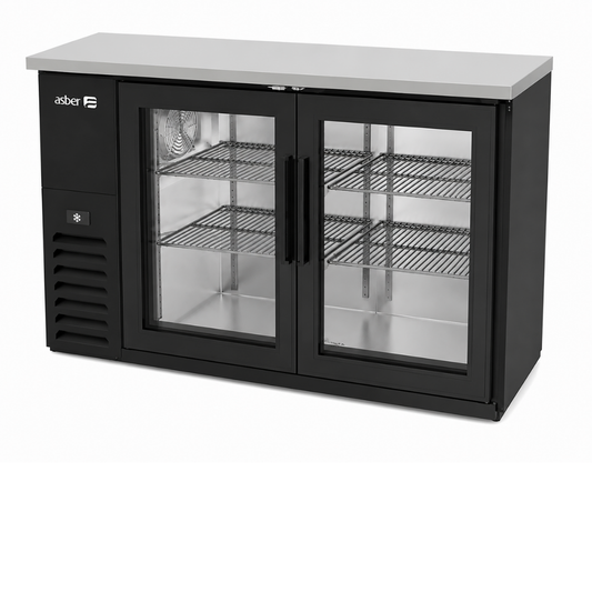 REFRIGERADOR DE CONTRA BARRA EN AI 2 PUERTAS SOLIDAS ABBC 24 48 S HC