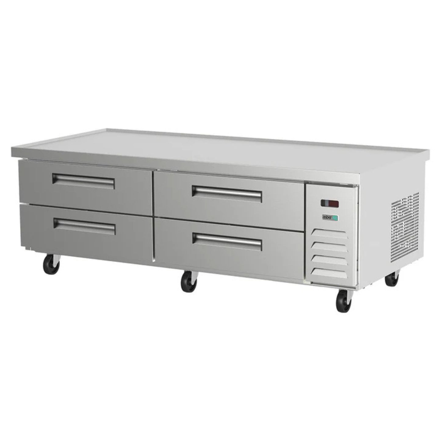 REFRIGERADOR HORIZONTAL 72 PIES³, PUERTA SÓLIDA, ACERO INOXIDABLE MODELO ACBR-72 HC