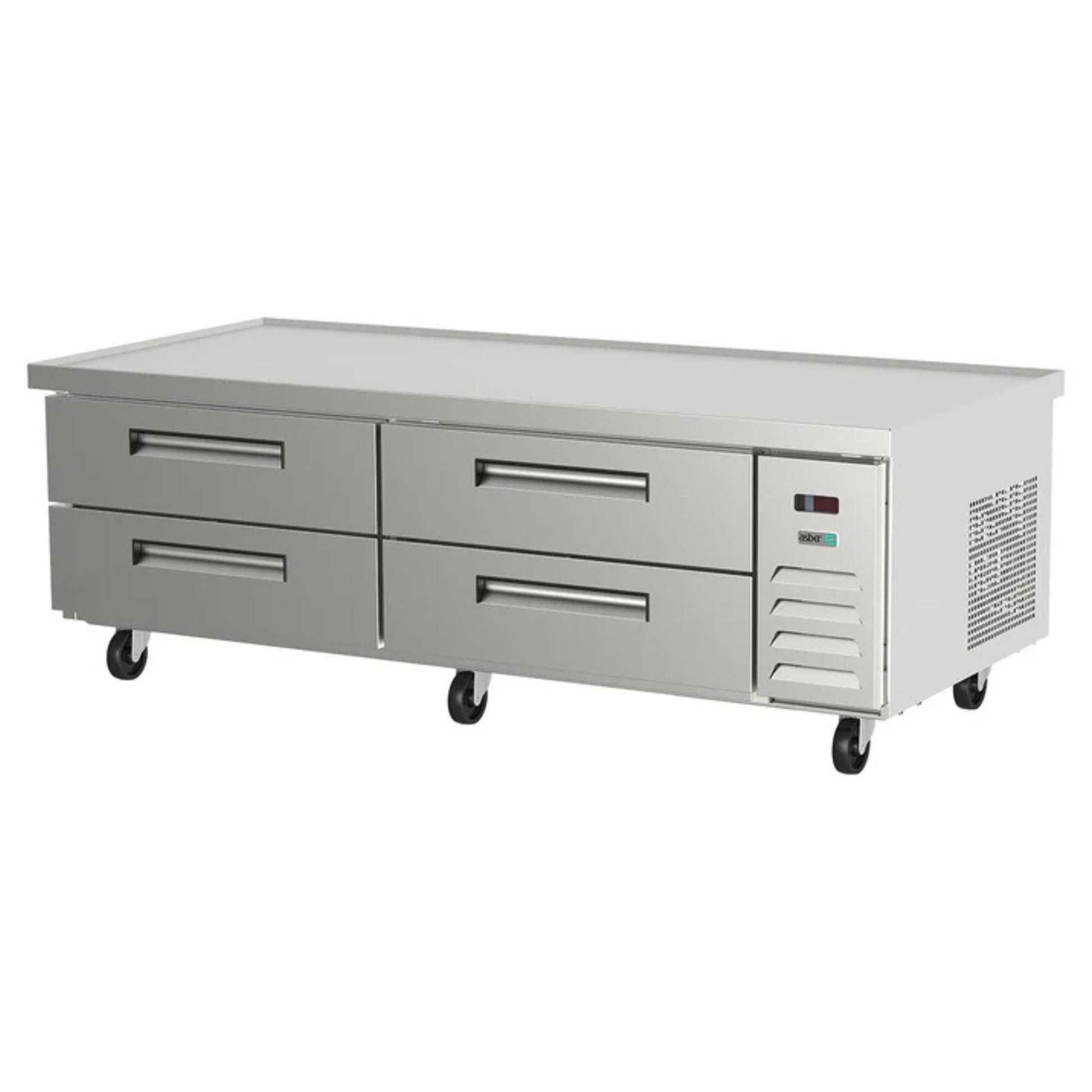 REFRIGERADOR HORIZONTAL 72 PIES³, PUERTA SÓLIDA, ACERO INOXIDABLE MODELO ACBR-72 HC