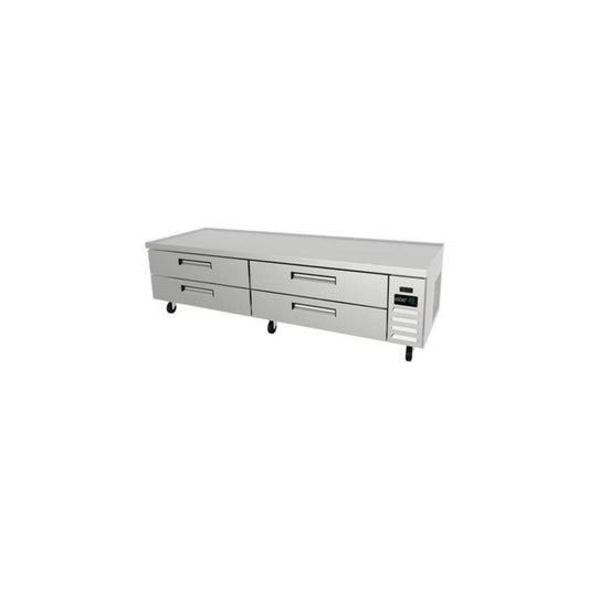 REFRIGERADOR HORIZONTAL 84 PIES³, PUERTA SÓLIDA, ACERO INOXIDABLE MODELO ACBR-84 HC