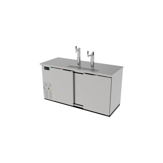 DISPENSADOR DE CERVEZA REFRIGERADO 3 BARRILES 2 TORRES 3 GRIFOS MODELO ADDC-68-S HC