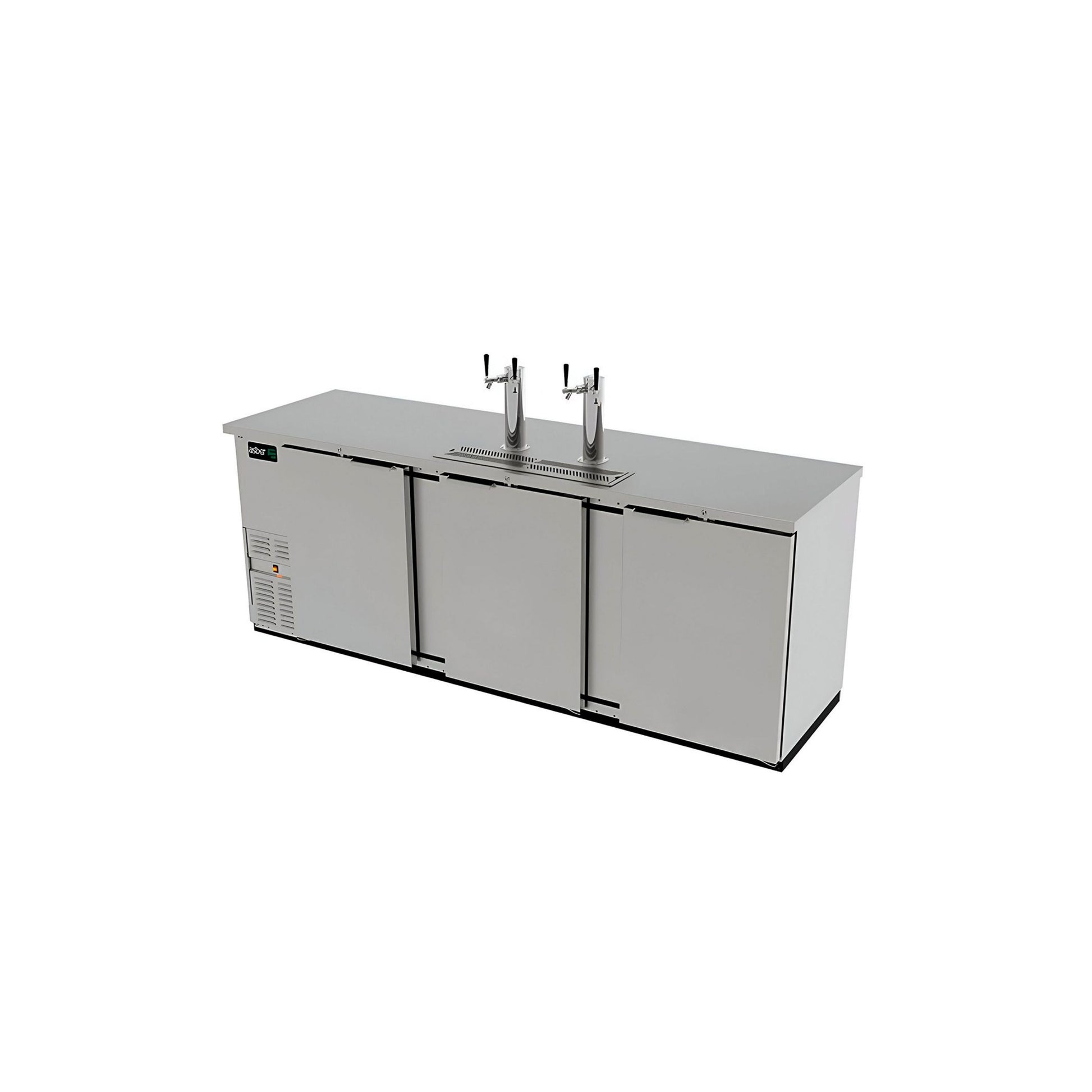 DISPENSADOR DE CERVEZA REFRIGERADO 5 BARRILES 2 TORRES 4 GRIFOS MODELO ADDC-94-S HC