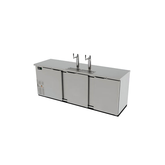 DISPENSADOR DE CERVEZA REFRIGERADO 5 BARRILES 2 TORRES 4 GRIFOS MODELO ADDC-94-S HC