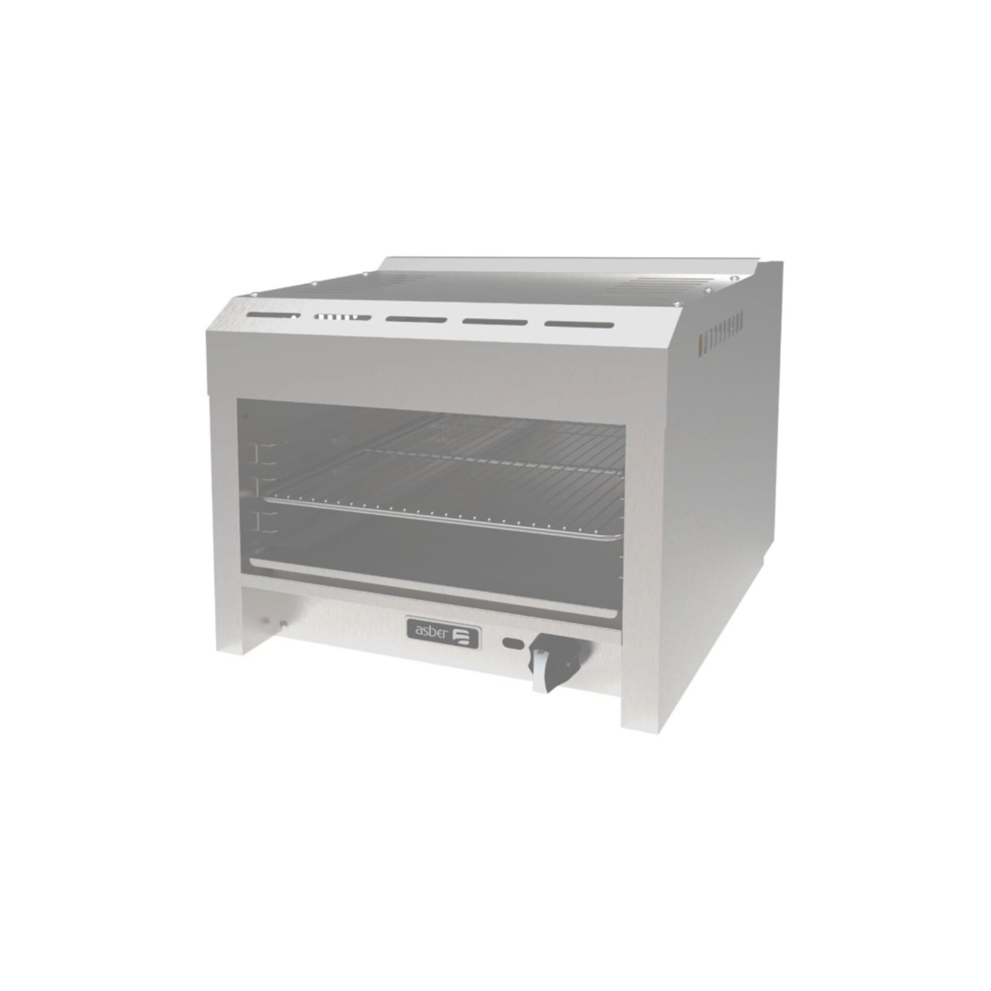 CHEESE MELTER ASBER 1 QUEMADOR, 20 BTU TOTAL, 610 X 476 X 530 MM GAS LP MODELO AECM-24 G