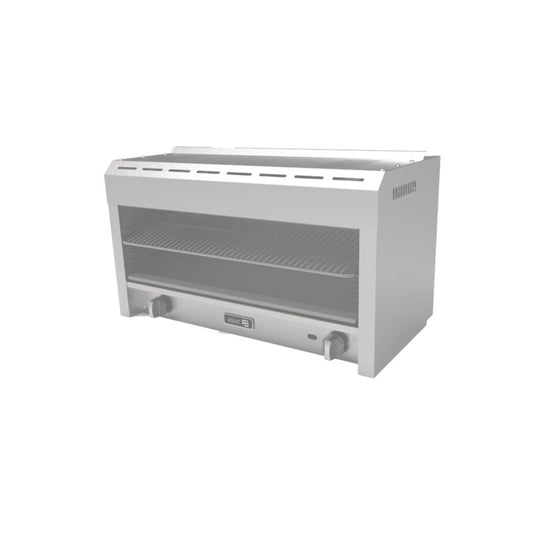 CHEESE MELTER ASBER 2 QUEMADORES, 40 BTU TOTAL, 914 X 476 X 530 MM GAS LP MODELO AECM-36 G