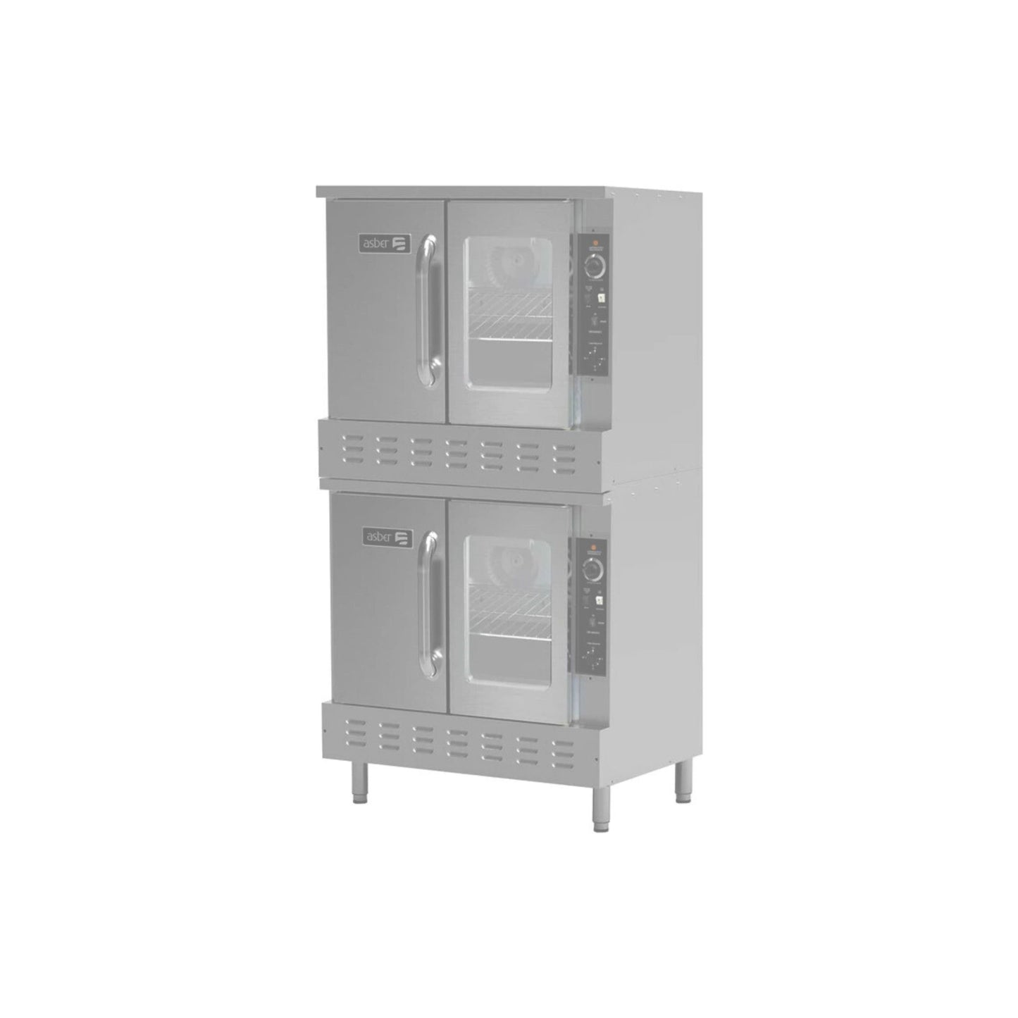 HORNO CONVECCIÓN DOBLE 10 PARRILLAS, 140 000 BTU TOTAL GAS NATURAL MODELO AECO-2