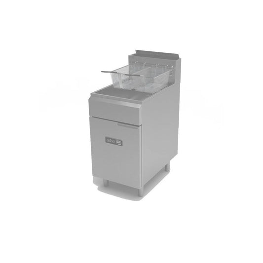 FREIDORA 75 LB, 4 QUEMADORES, 140 000 BTU TOTAL GAS NATURAL MODELO AEF-75-S