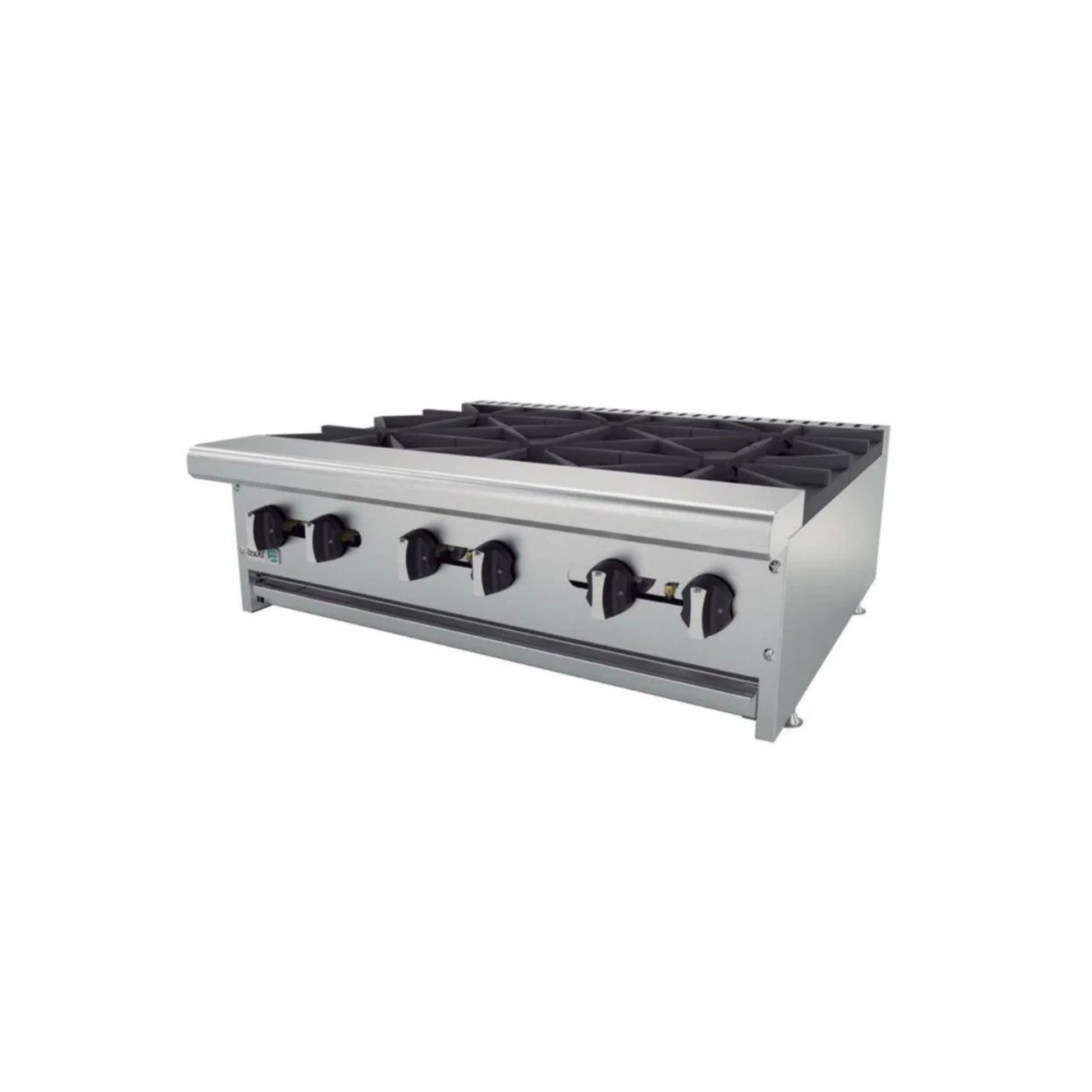 PARRILLA 6 QUEMADORES, 180 000 BTU TOTAL GAS NATURAL MODELO AEHP-6-36