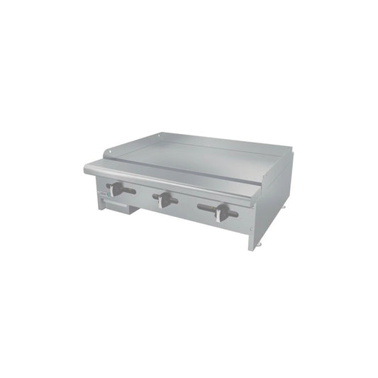 PLANCHA 3 QUEMADORES, 90 000 BTU TOTAL (CON HORNO) GAS LP MODELO AEMG-36-H G