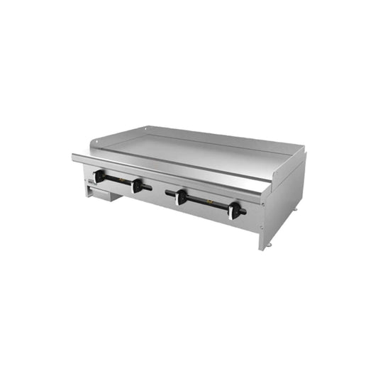 PLANCHA 6 QUEMADORES, 180 000 BTU TOTAL (CON HORNO) GAS NATURAL MODELO AEMG-72-H
