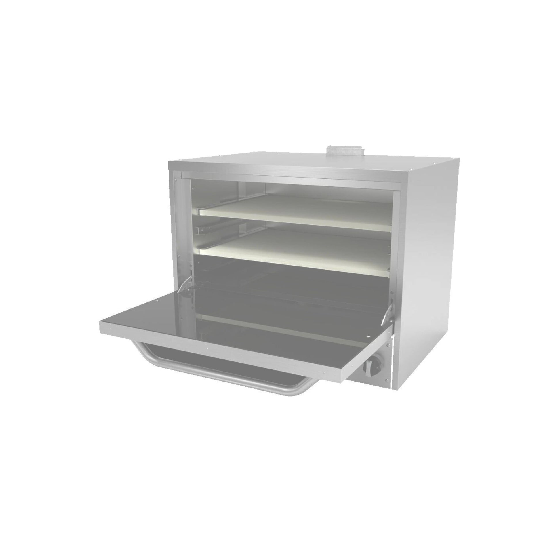 HORNO PIZZERO 2 PIEDRAS CERÁMICAS – 30,000 BTU GAS LP MODELO AEPO-24-S G