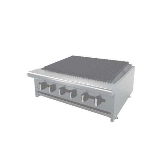 ASADOR 6 QUEMADORES, 120 000 BTU TOTAL GAS LP MODELO AERB-36 G