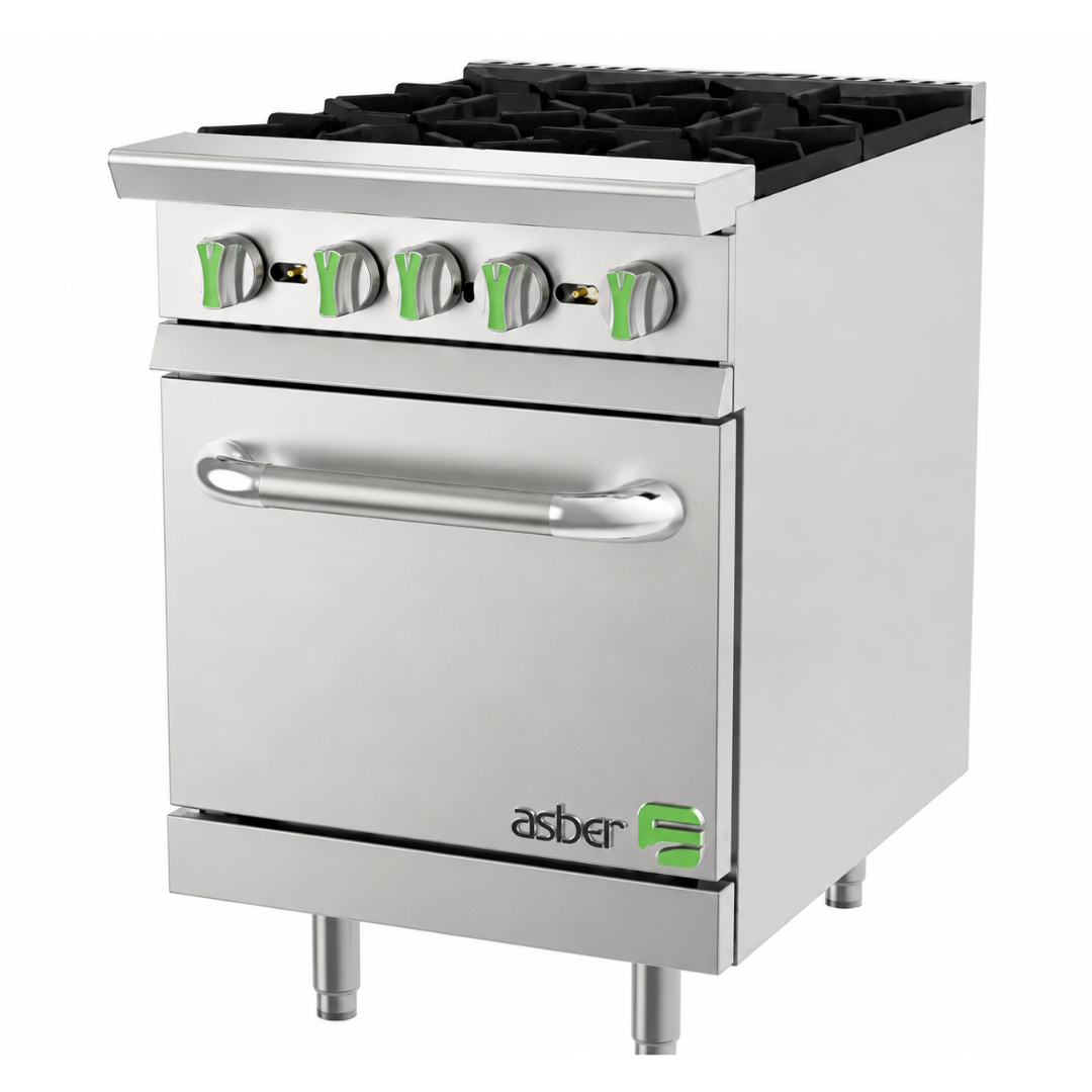 ESTUFA A GAS DE 4 FUEGOS ABIERTOS CON HORNO AER 4 24 EM NG