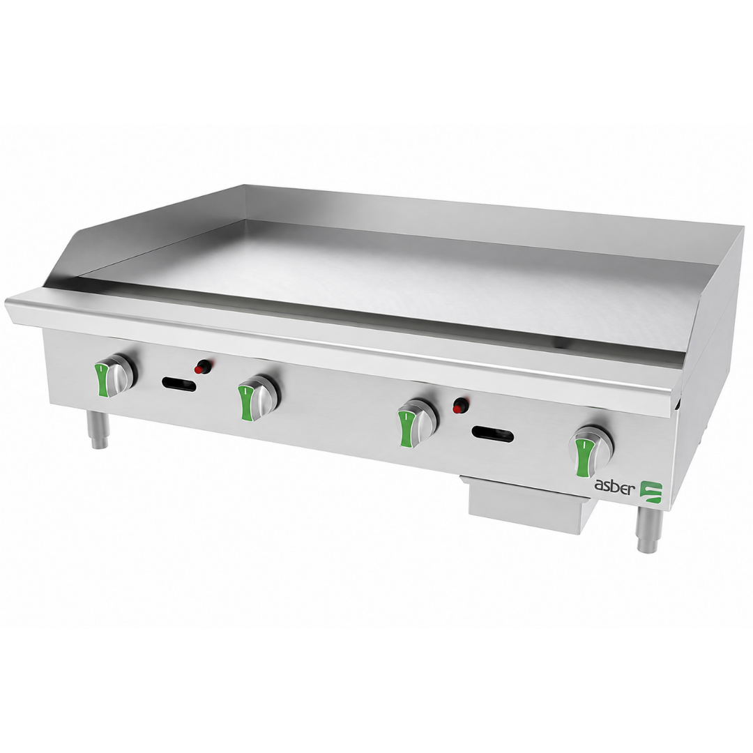 PLANCHA TERMOSTATICA A GAS CON PLACA AETG 48 EM NG