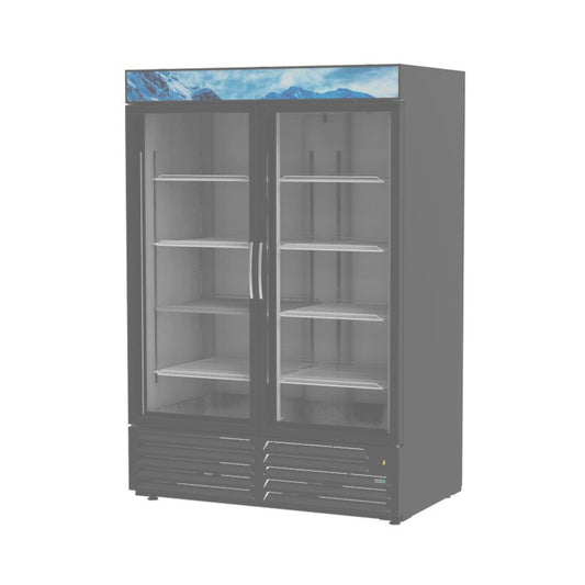 CONGELADOR VERTICAL 2 PUERTAS SÓLIDAS, 8 PARRILLAS, 37 FT³ MODELO AFMD-37 HC