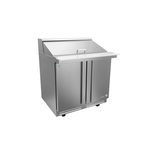 MESA REFRIGERADA 2 PUERTAS, 2 PARRILLAS, 13.1 FT³, 15 INSERTOS MODELO APTM-36-15 P HC