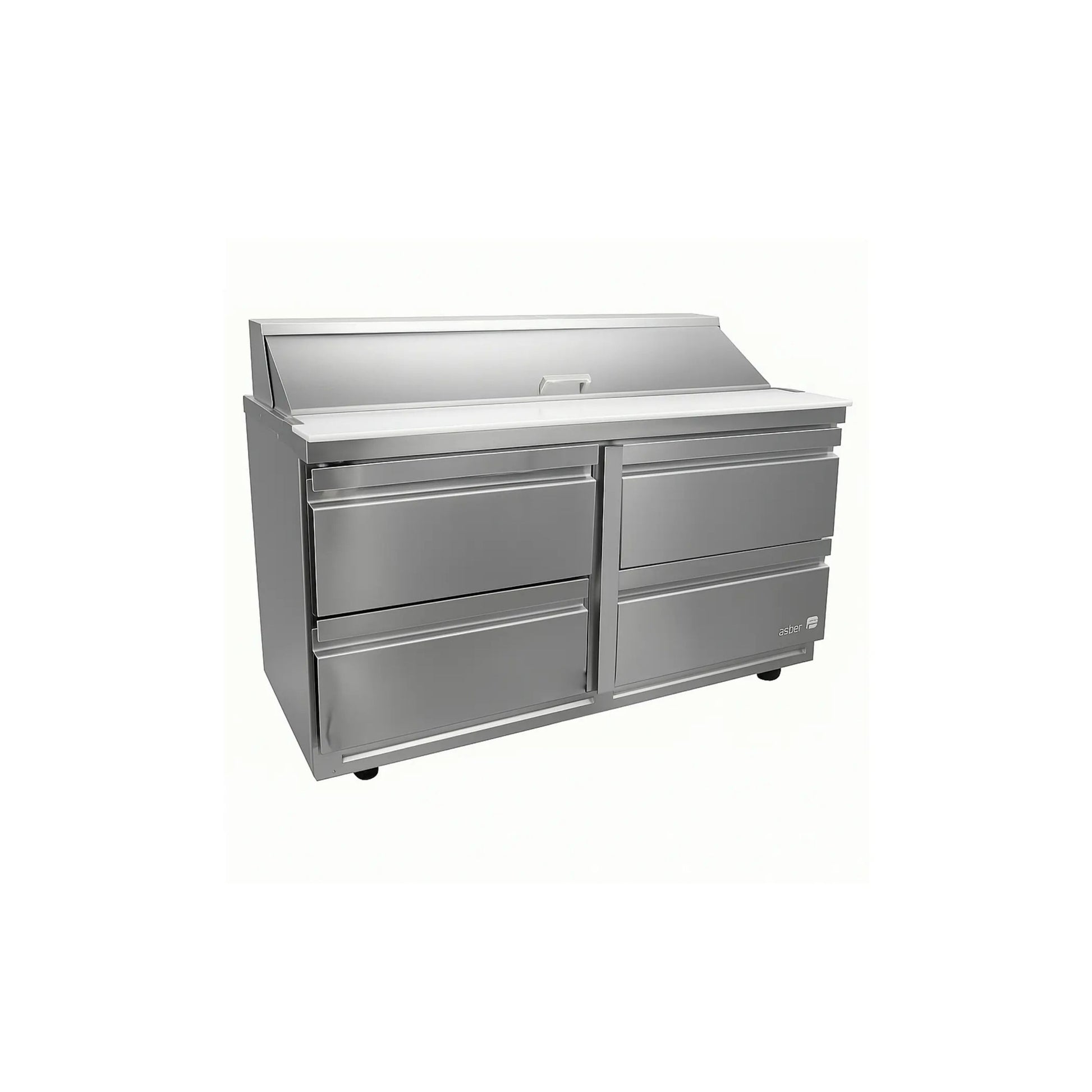 MESA REFRIGERADA 0 PUERTAS, 4 CAJONES, 16.7 FT³, 18 INSERTOS MODELO APTM-48-18-D4 P HC