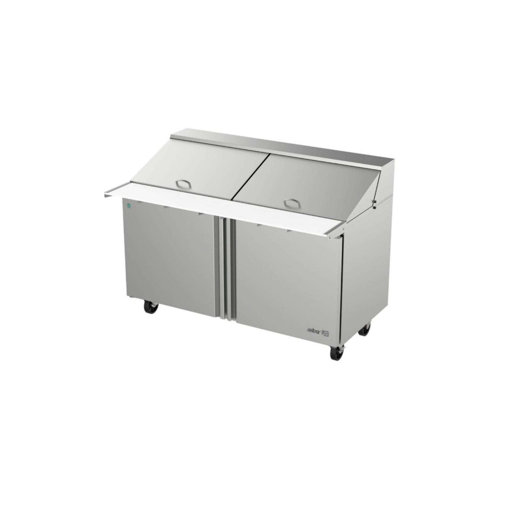 MESA REFRIGERADA 2 PUERTAS, 2 PARRILLAS, 20.6 FT³, 24 INSERTOS MODELO APTM-60-24 P HC